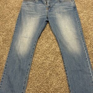 Classic Blue Men's Straight Jeans